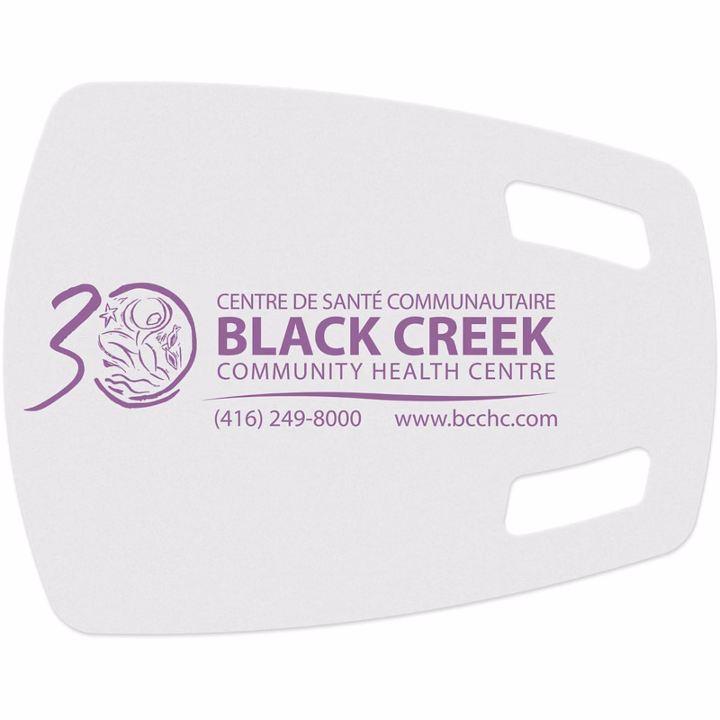 Flexible Cutting Board, FDA approved .030 clear plastic, Scoop Design (10" x 12.875") Spot Colour