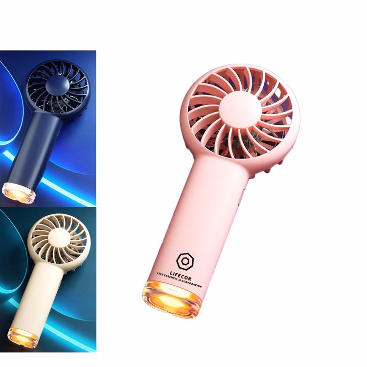 Rechargeable Personal Mini Fan with Light