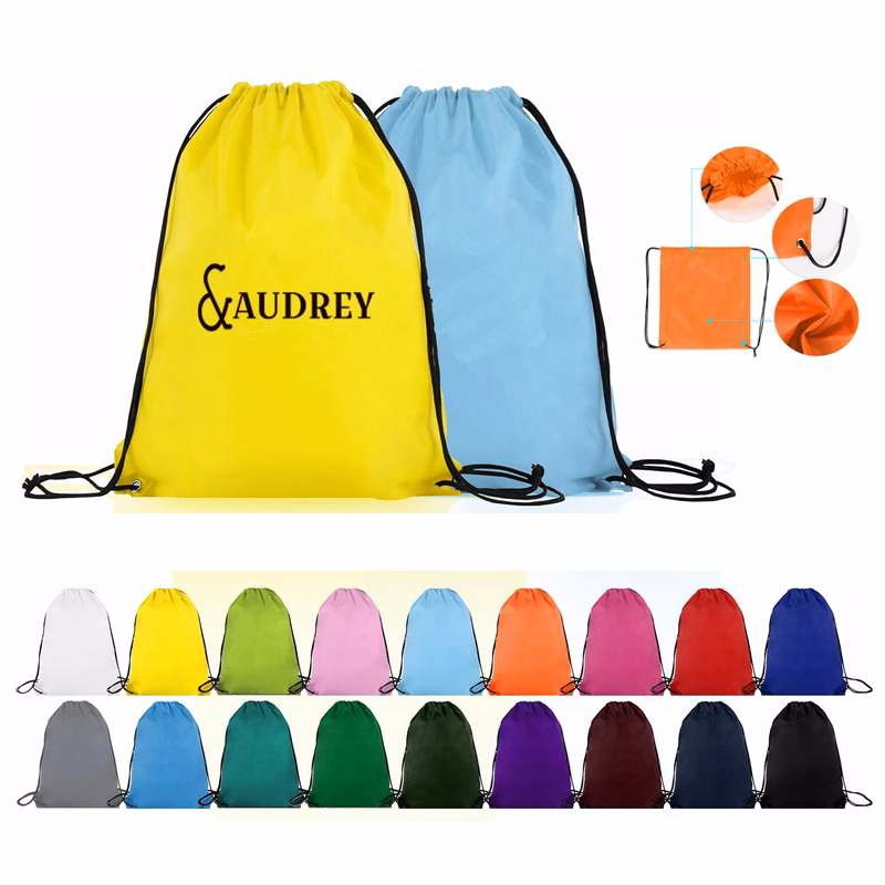 Multi-color Budget Drawstring Backpack