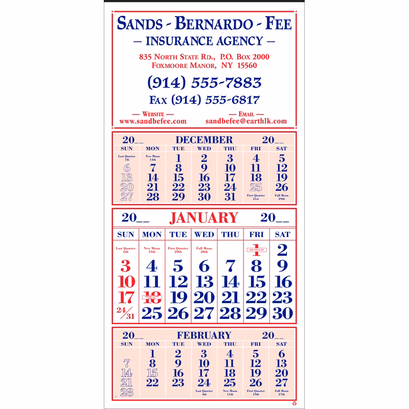 Style 117 12-Sheet Calendar