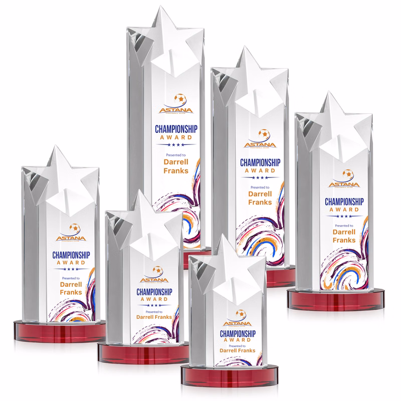 Berkeley VividPrint™ Award on Condor Base - Red