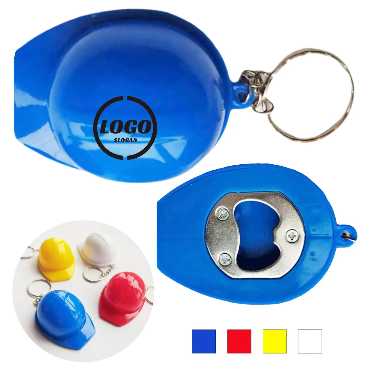 Unique Safety Helmet Bottle Opener Keychain 1