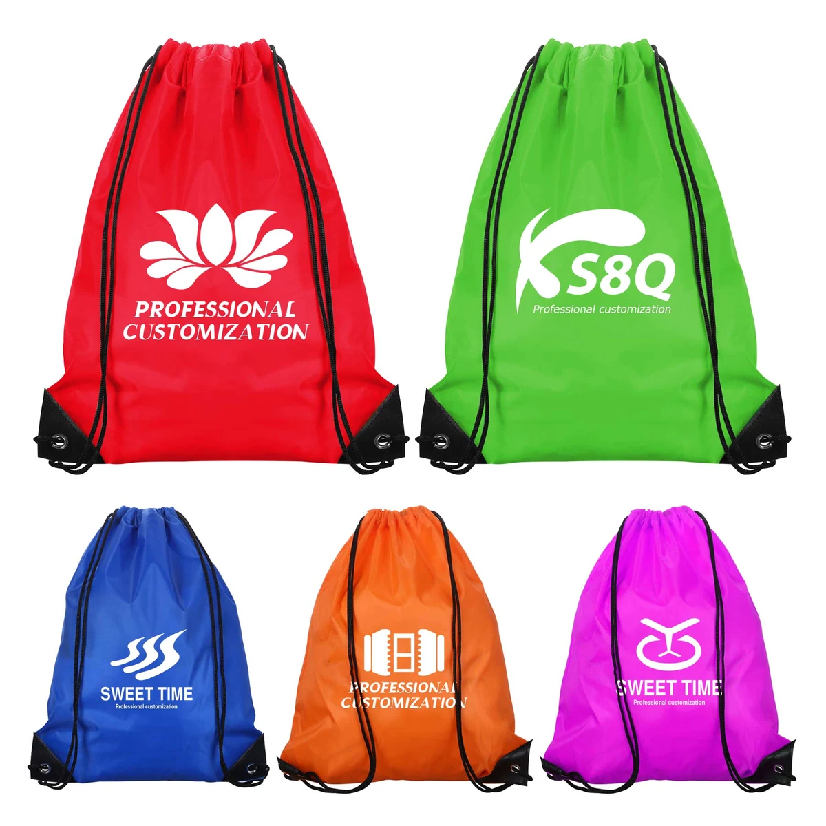 14"L x 17" W Polyester Drawstring Bag 1
