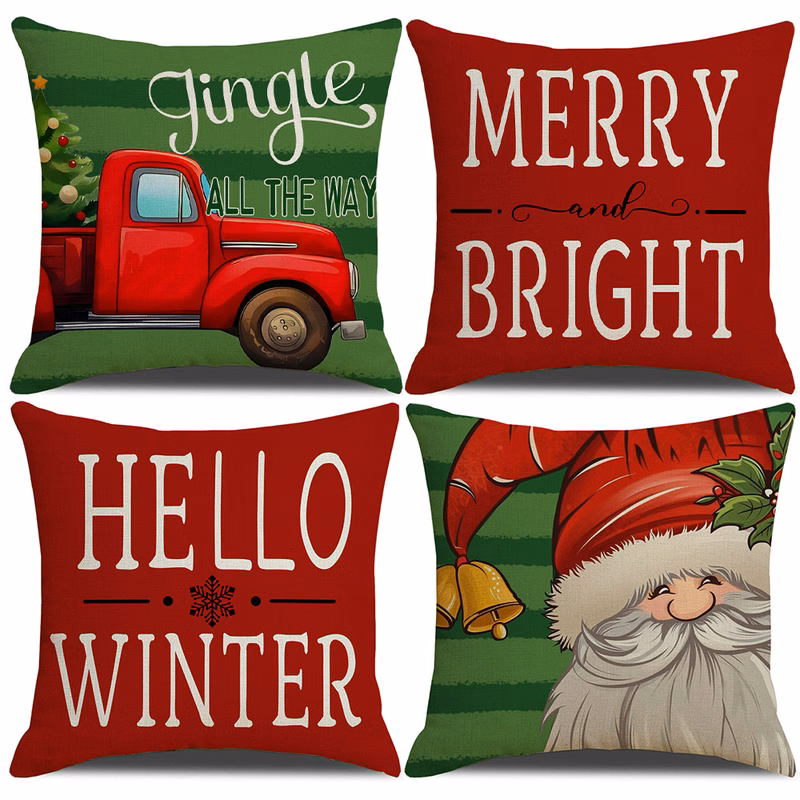 Custom Christmas Throw Pillow