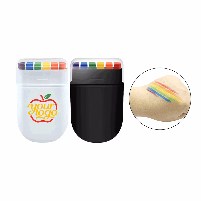 Premium 6-Color Rainbow Crayon Set for Kids