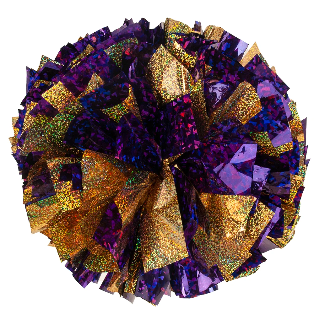 Custom Holographic Super Wide Pom, Mixed Streamers 1