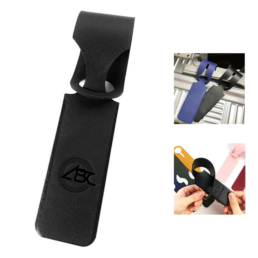 Strip Hanging PU Leather Luggage Tag 1
