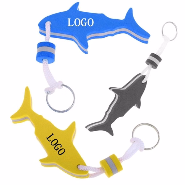 Shark Shaped EVA Floating Keychain