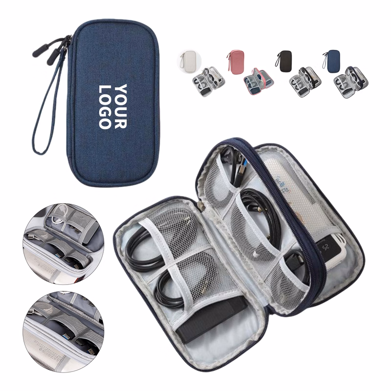 Waterproof Polyester Electronics Accessories Organizer Pouch