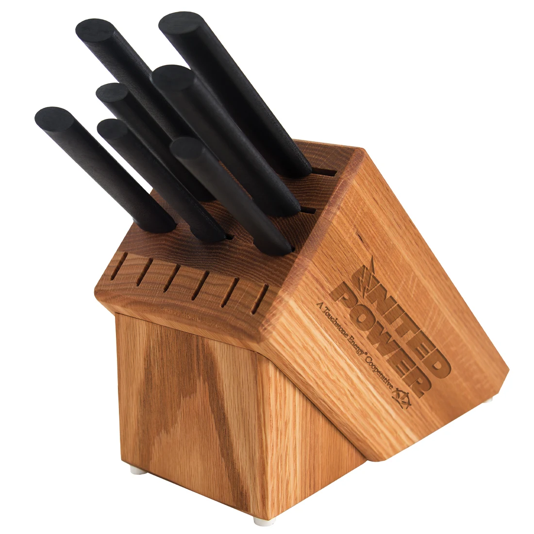 Essential Oak Block Set w/ Black Handle 1
