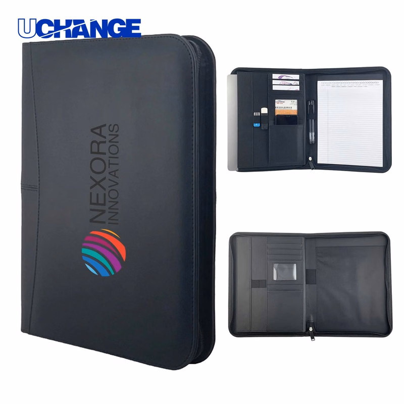 Executive PU Leather Folder Portfolio for Business Meetings