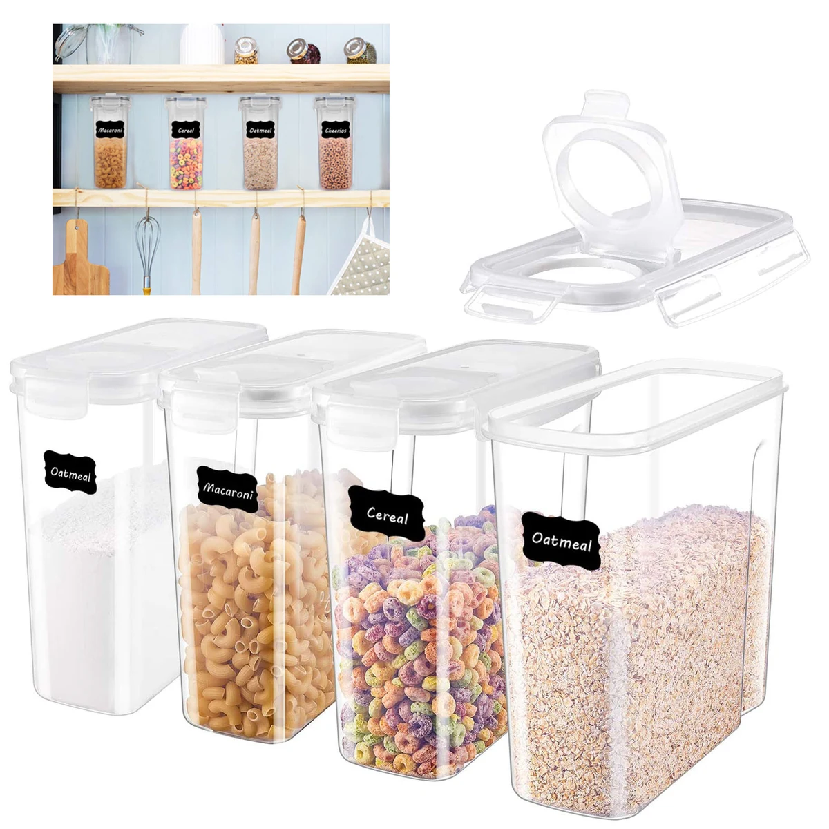 4L Food Storage Container BPA Free Kitchen Canisters 1