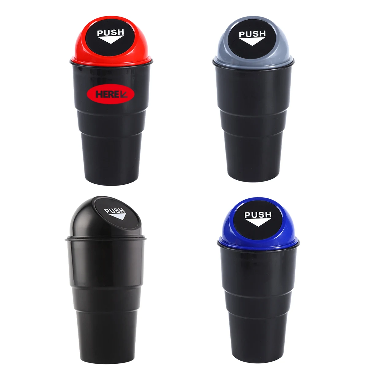 Car Leakproof Trash Can Compact Cup Holder 1