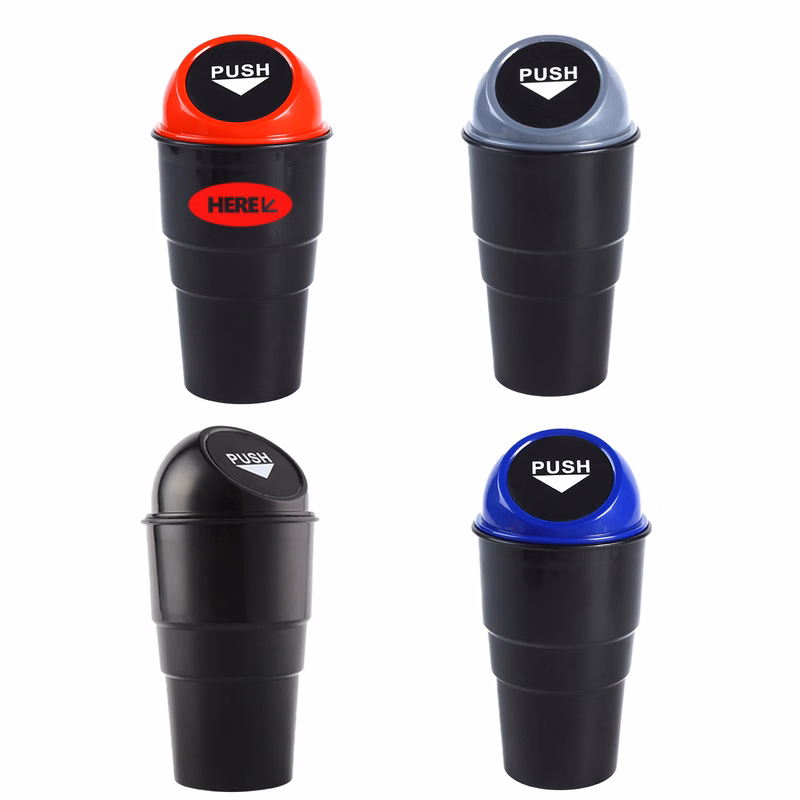 Car Leakproof Trash Can Compact Cup Holder