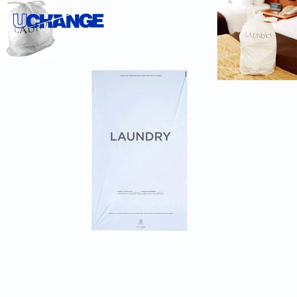 Hotel Drawstring Laundry Bag Organizer 15.7" x 18.1" 1