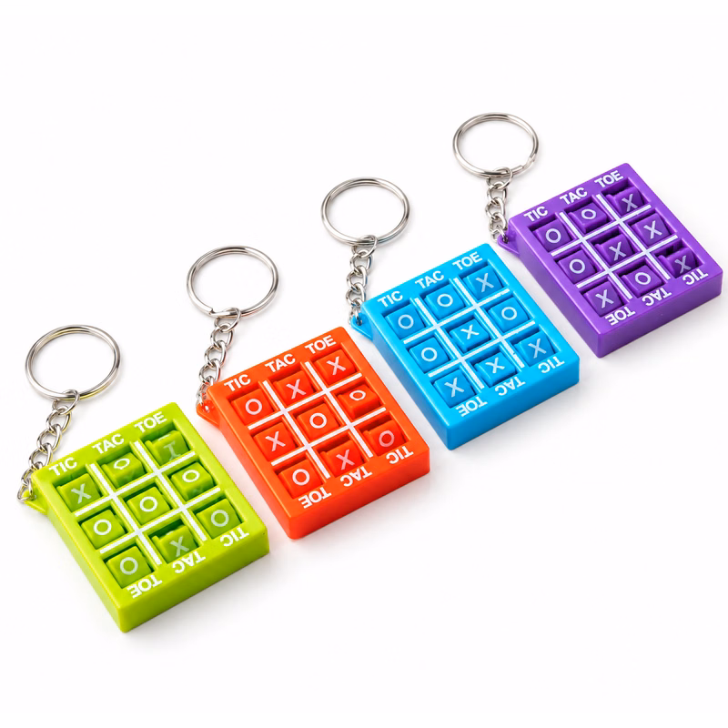 Tic Tac Toe Keychain Game