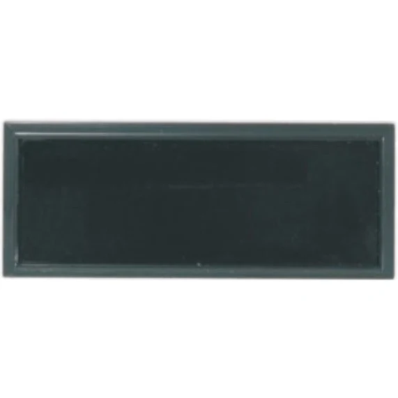 Black Rectangular Name Badge Frame with Square Corners 1