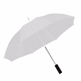 White - 58" Gold Umbrella