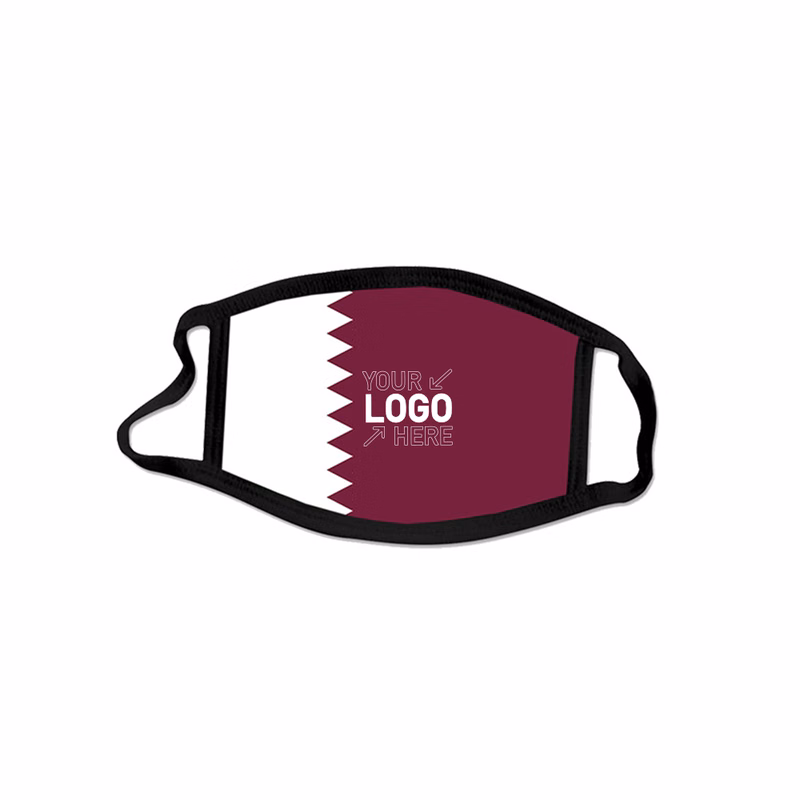 Qatar World Cup Customized National Flag Cotton Mask