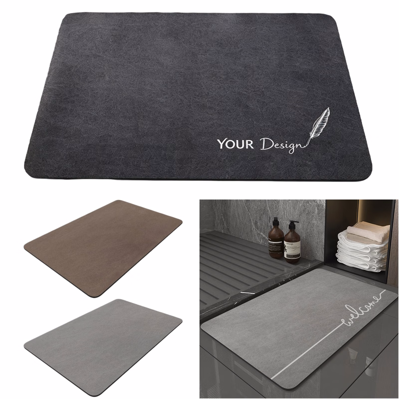 Non Slip Diatom Mud Bath Mat