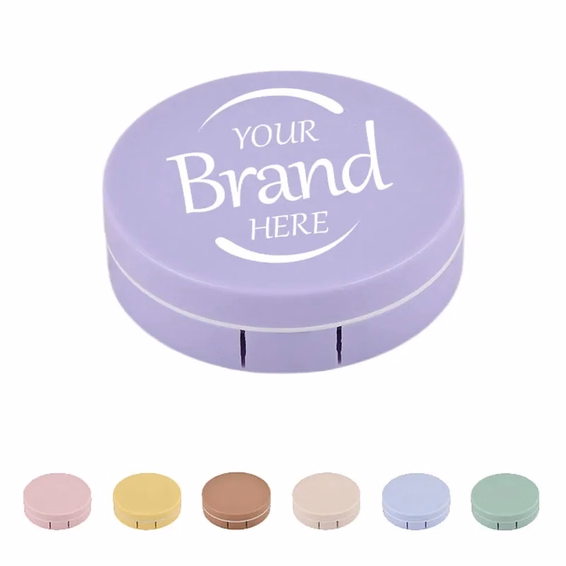 Mini Portable Contact Lens Case Storage Kit with Mirror