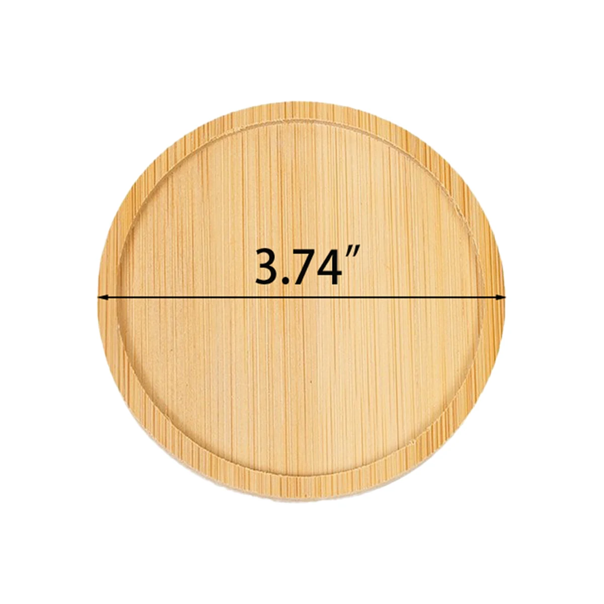 EcoRound Bamboo Drink Coasters 1
