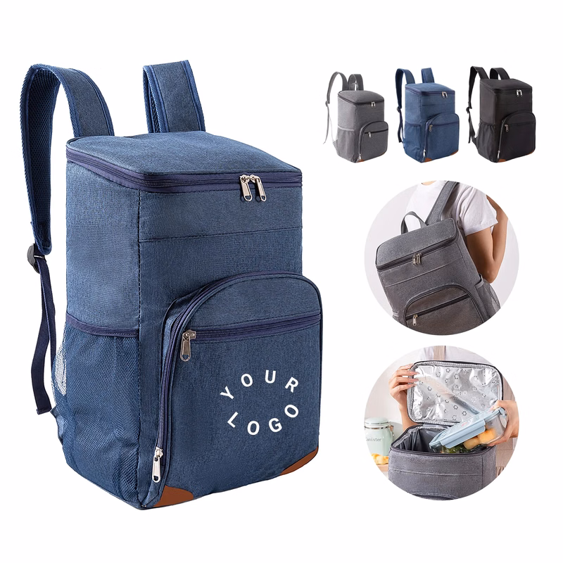 Travel Cooler Bag with EVA Lining and Front Pocket