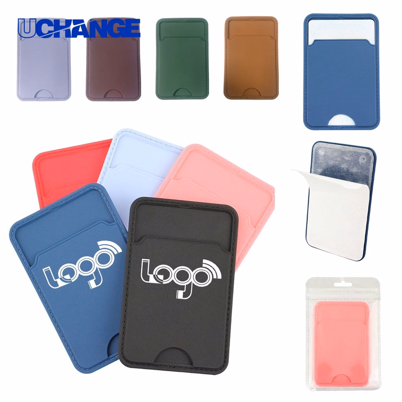 Slim TPU Stick On Card Holder