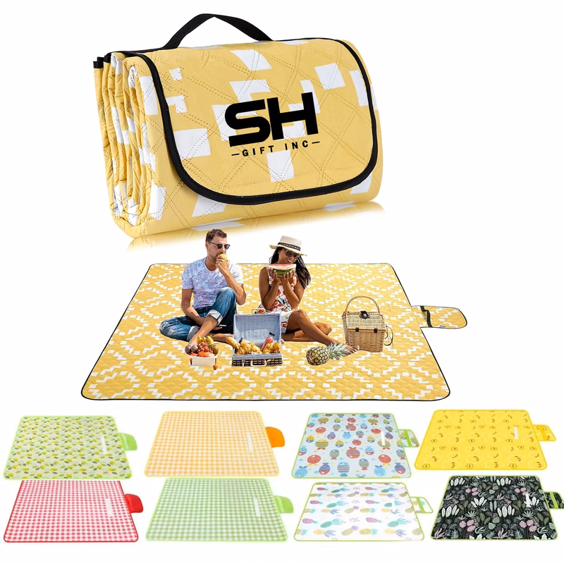 Lightweight Non-woven Picnic Blankets Withe Carry Handle