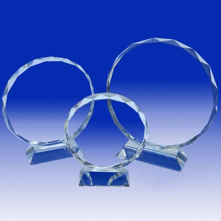 Crystal Circle Plaque Award - Large.