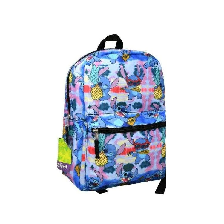 Stitch Printed Backpacks - Blue 16" 1