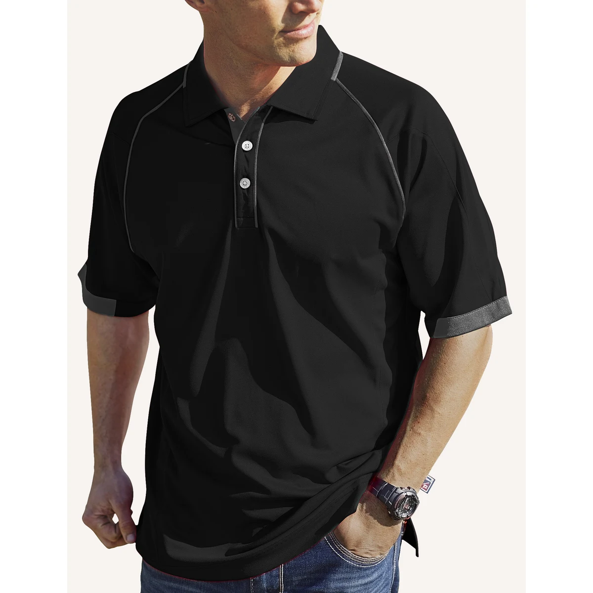 Men's Aloha Hybrid Cooler Polo Shirt 1