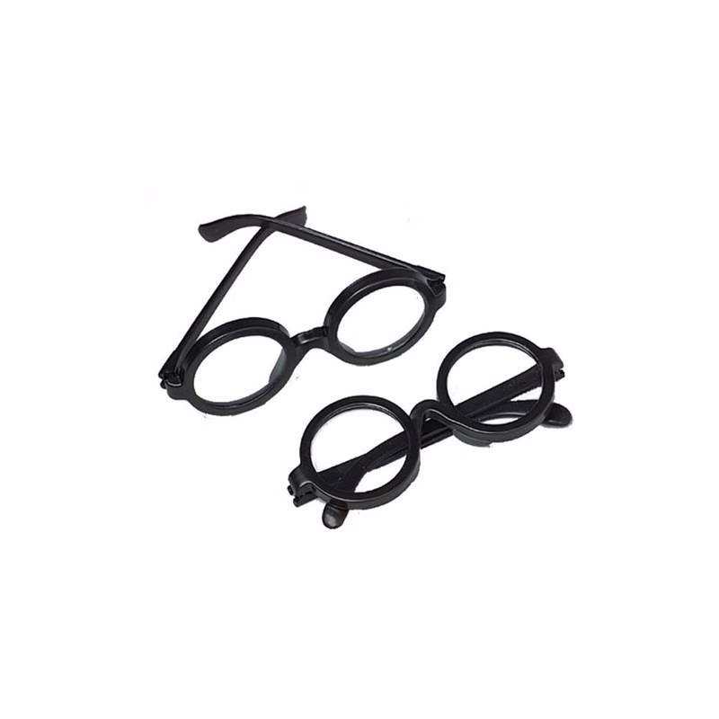 Round Frame Glasses - Black