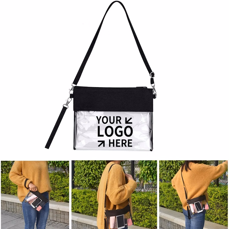 See Through PVC Messenger Handbag Crossbody Bags