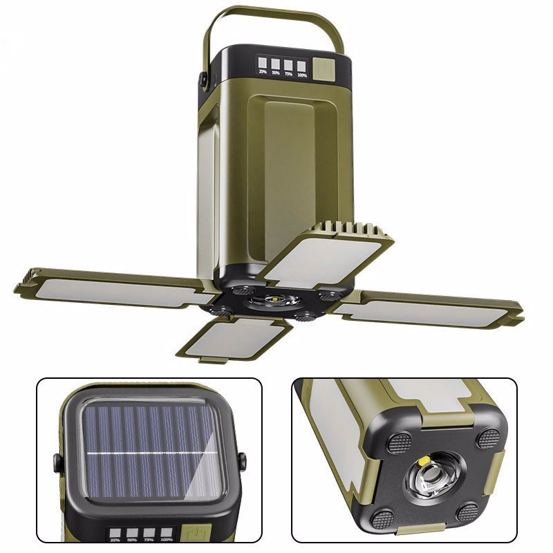 Multifunctional Foldable Four-Leaf Outdoor Camping Light