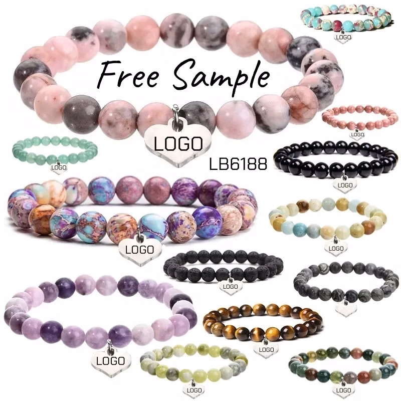 BULK Gemstone Bracelets Wholesale Stretchy Round Beads