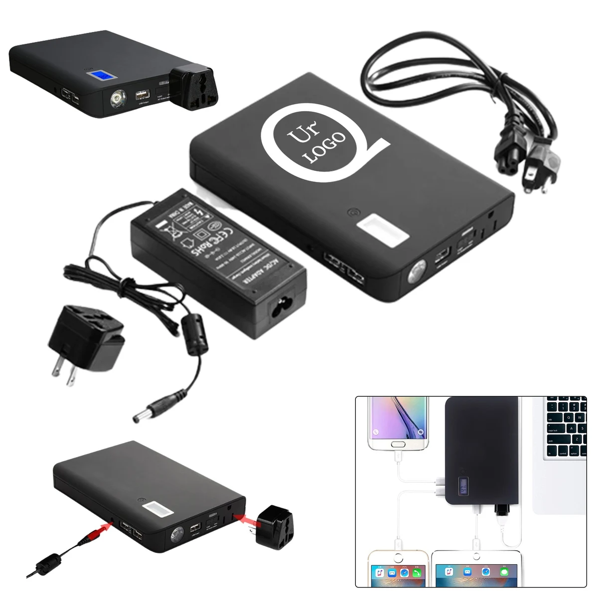 18000Mah Multifunction Power Bank Flashlight W/ Ac Output 1
