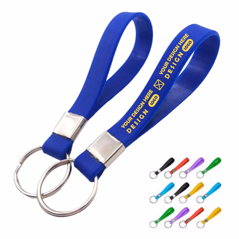 Silicone Wristband Keyring