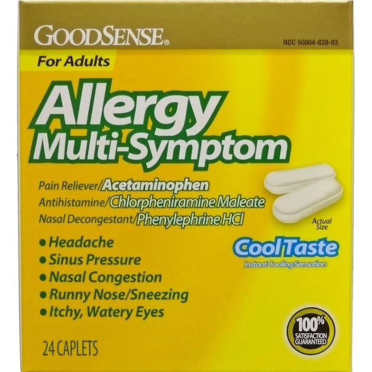Allergy Multi-Symptom Caplets - Cool Taste 24 Caplets 1