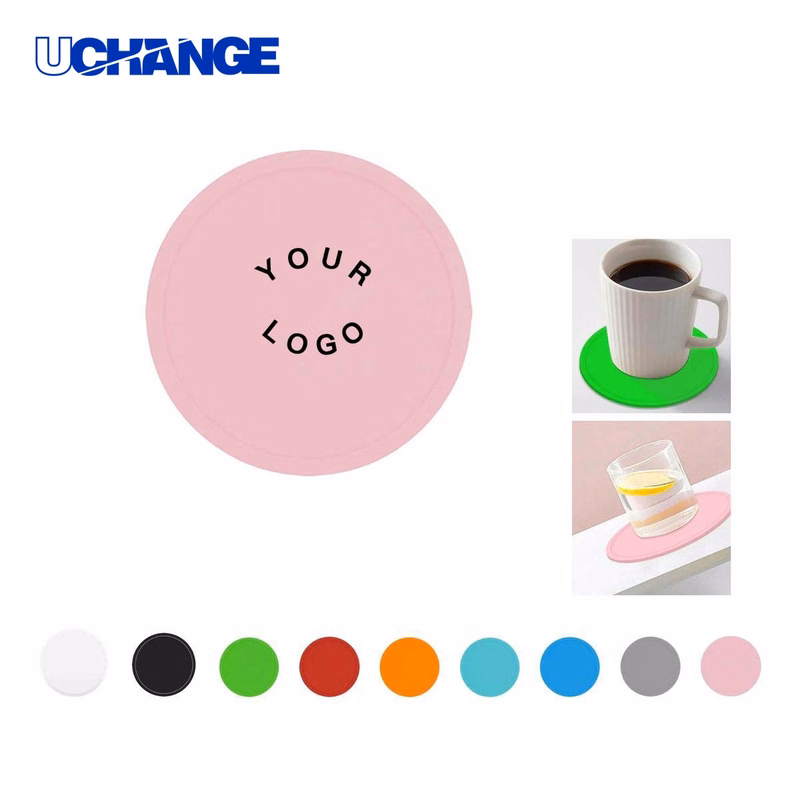 Silicone Coasters Drink Mats Durable with Groove Pattern