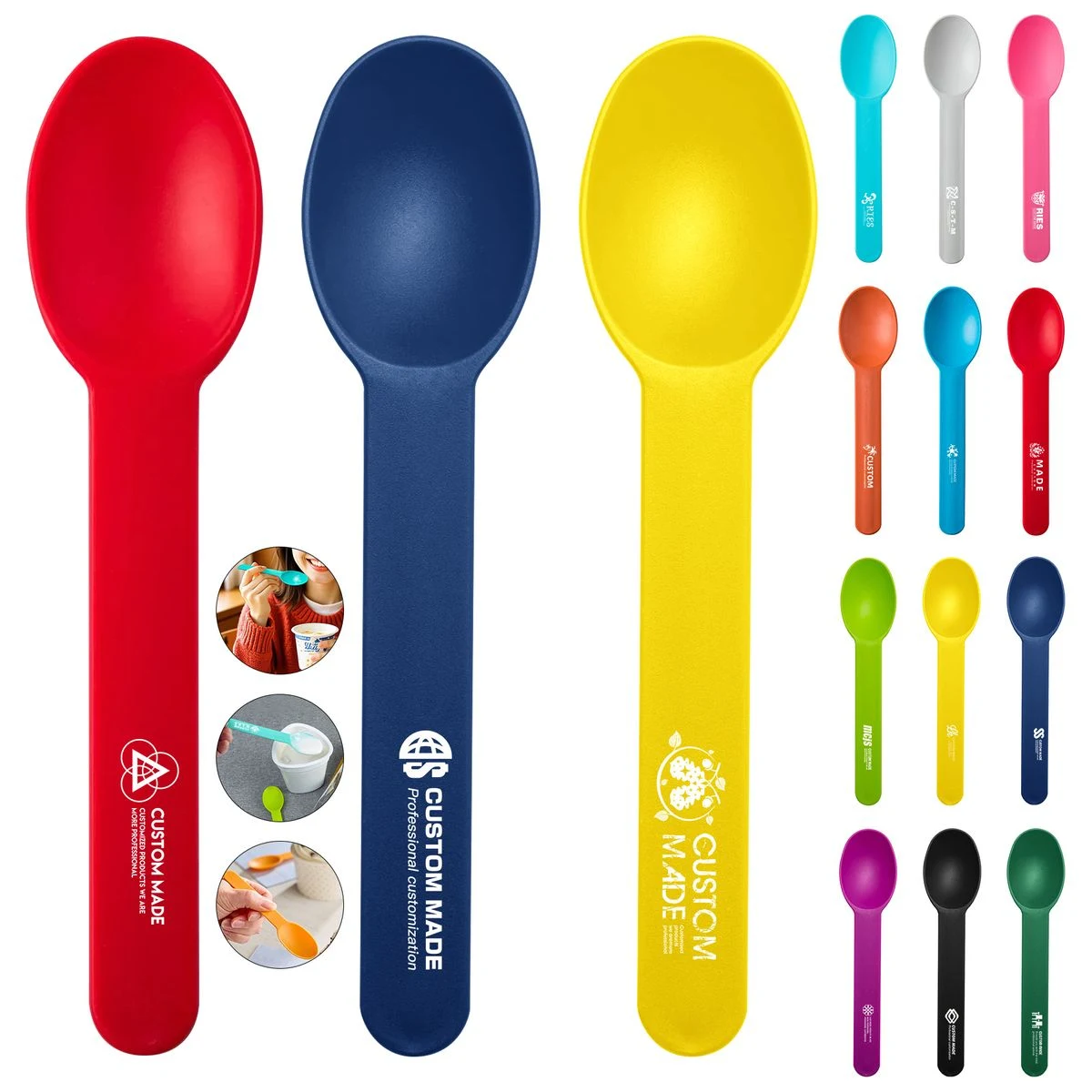 Biodegradable Cornstarch Disposable Spoon 1