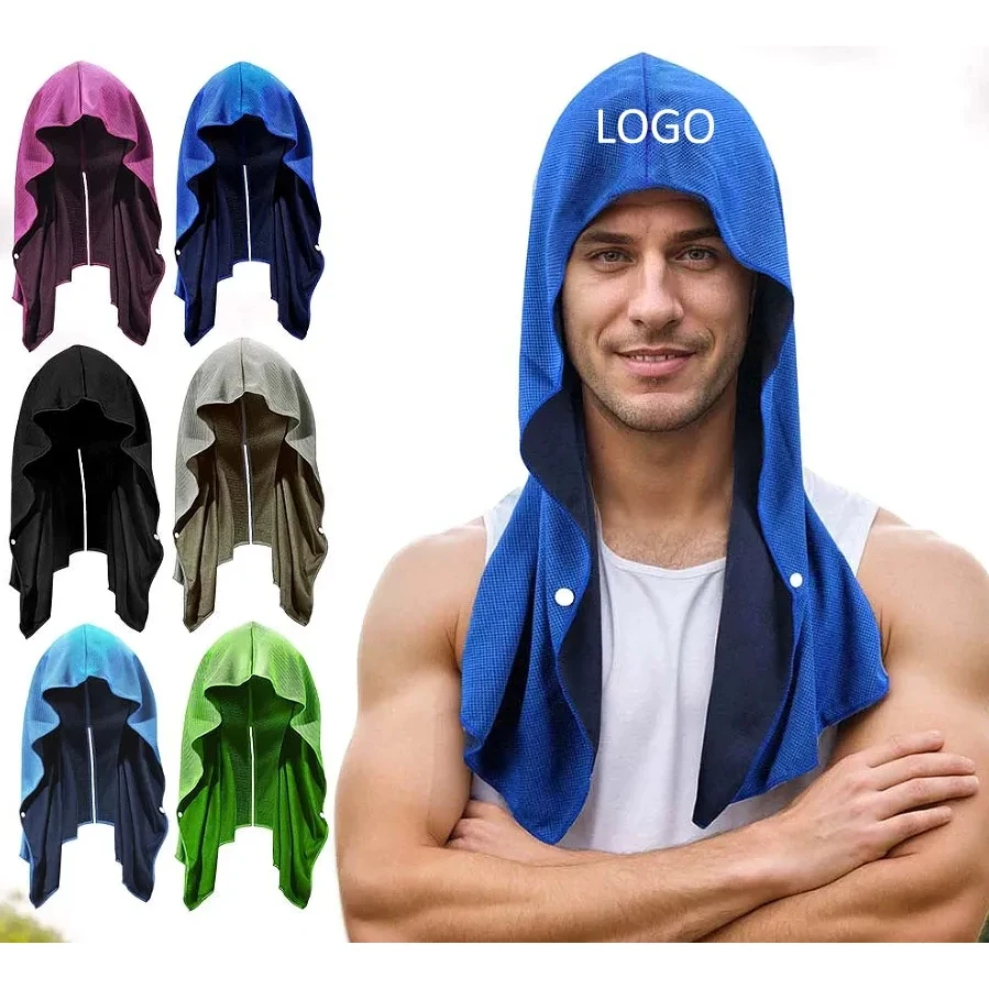 Instant Cooling Neck Towel with Button Closure 1
