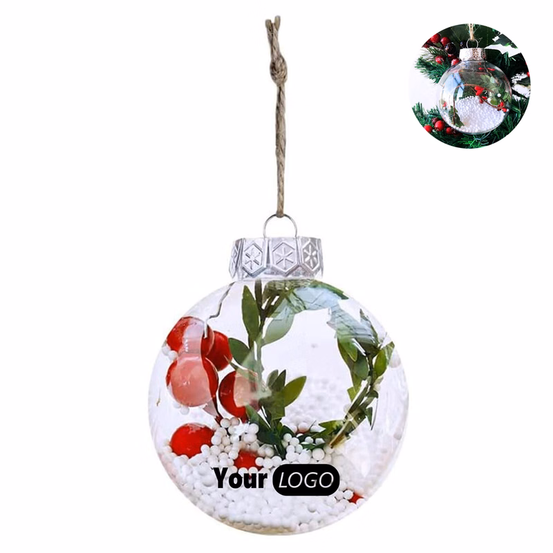 Clear Ball Ornaments for Christmas Tree Decoration