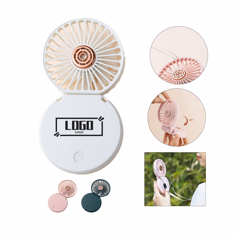 Folding Neck Fan with Aromatherapy Function