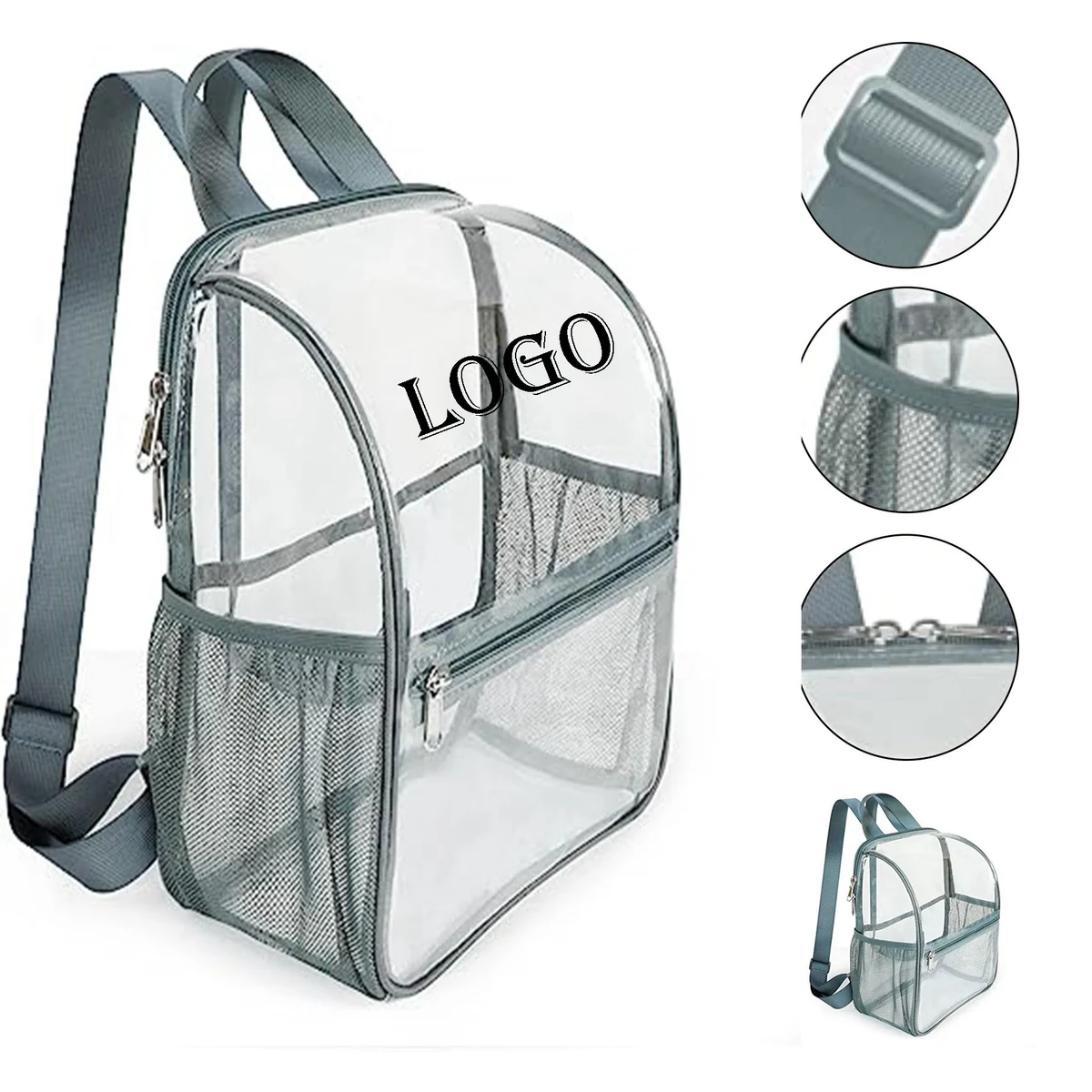 Mini Transparent PVC Backpack 1