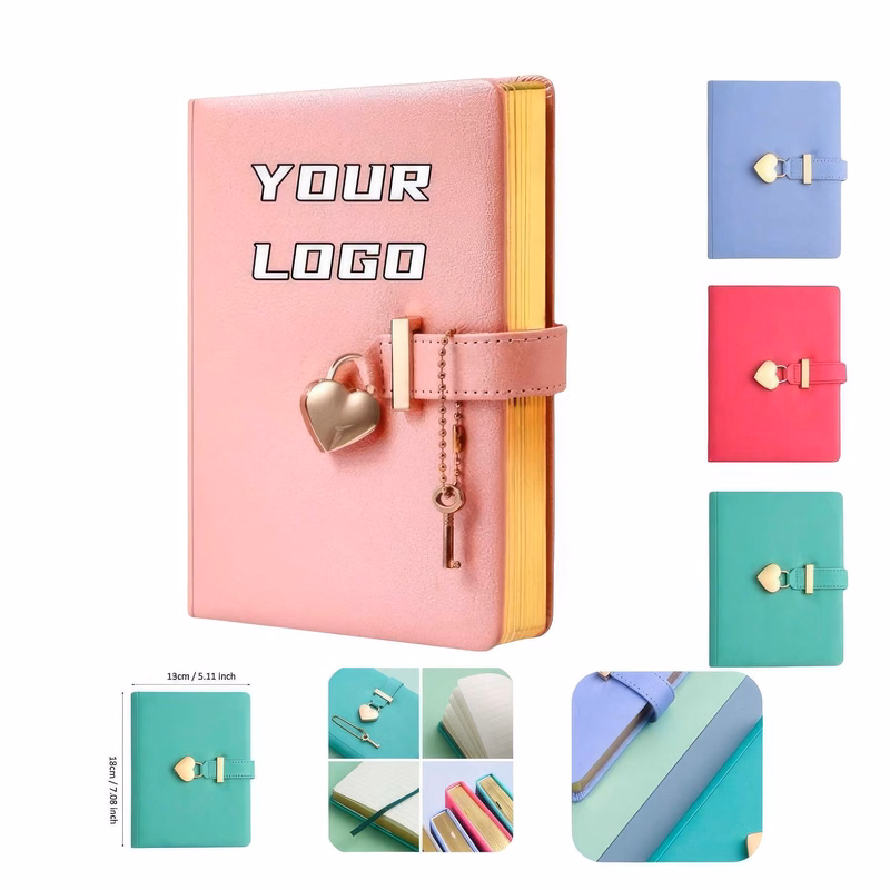 Custom Logo B6 Notebook with Lock
