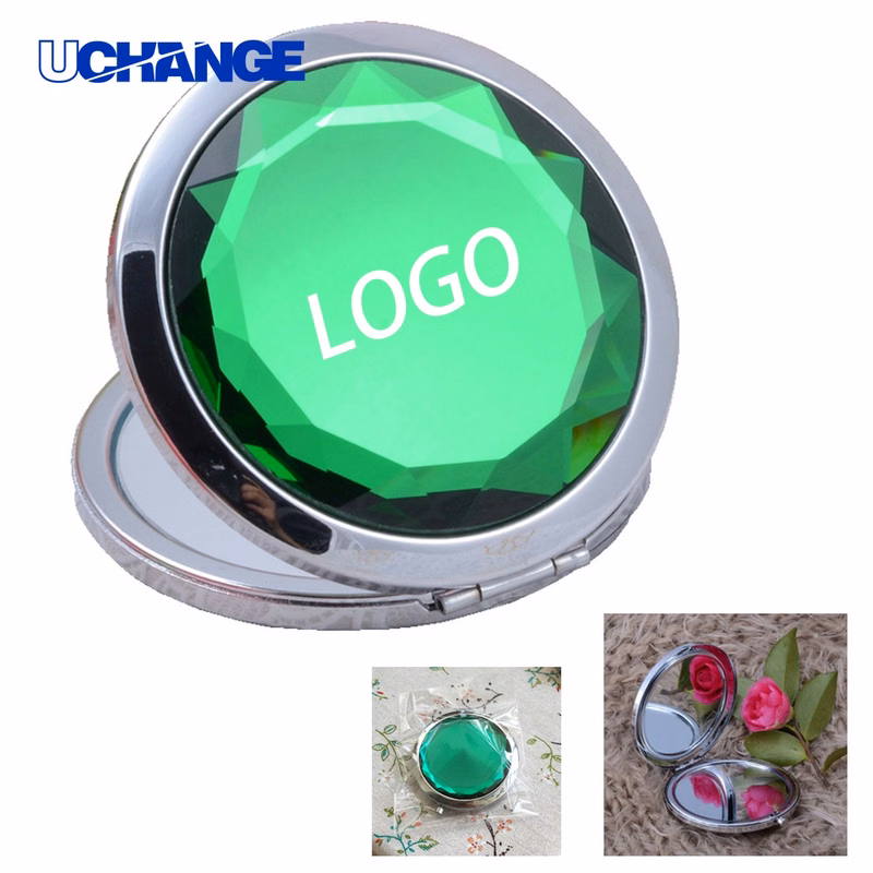 Round Crystal Dual Magnification Makeup Mirror