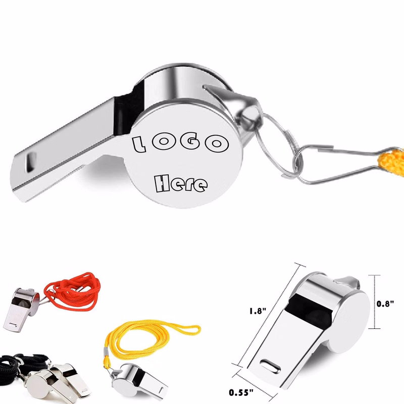 Metal Whistle with Lanyard