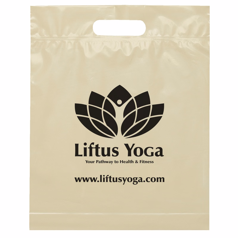 Die Cut Handle Bag - 12W x 15H x 3 - Flexo Ink Print