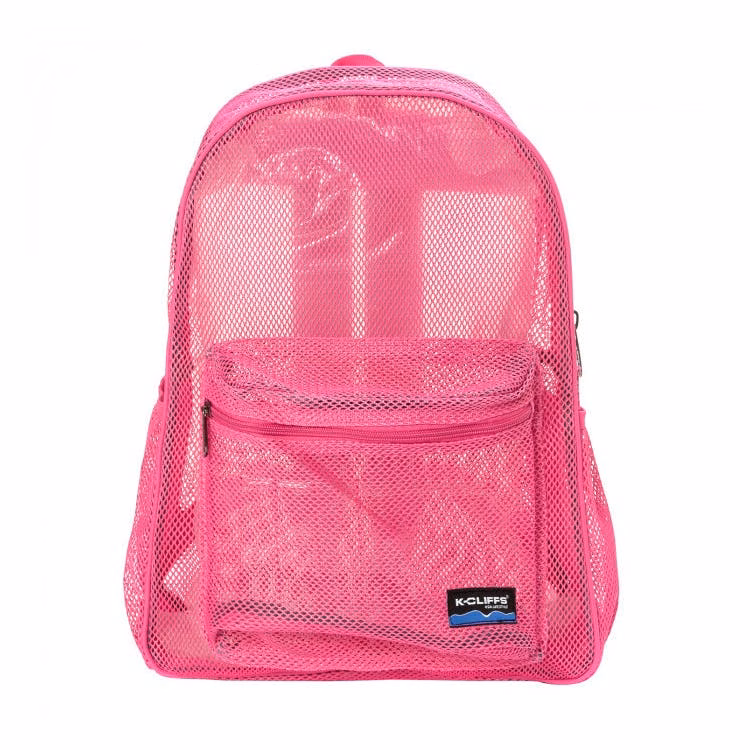 17" Classic Mesh Backpacks - Hot Pink